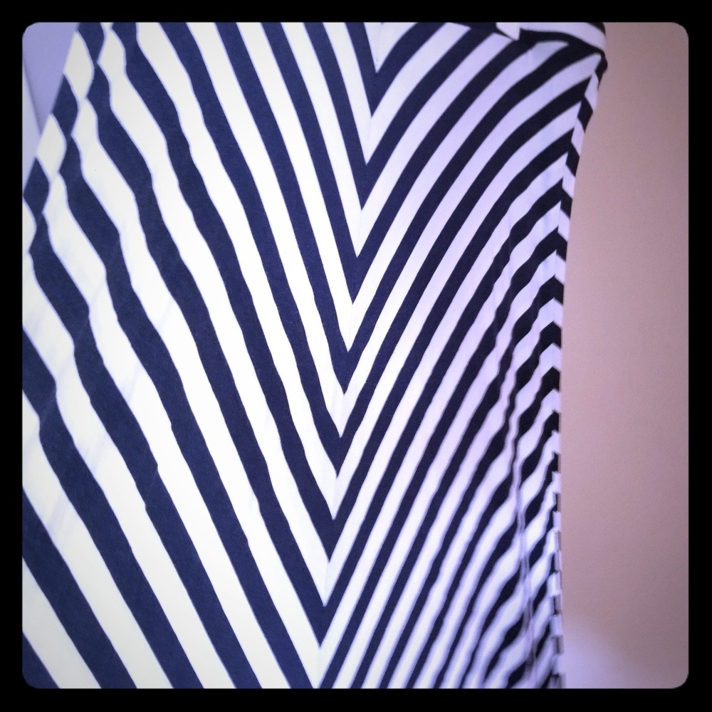 Blue and white skirt